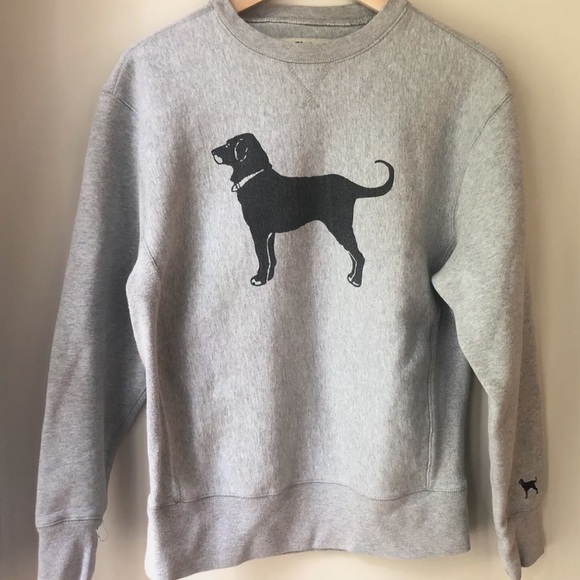 The Black Dog Tops The Black Dog Gray Logo Crewneck Sweatshirt